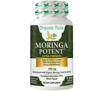 Organic Moringa Potent Capsules (120ct)