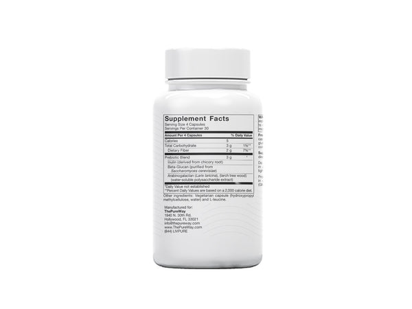 Flora Support Prebiotic Supplement | Capsules or Powder